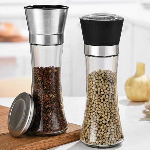 Salt and Pepper Mills Grinders with Adjustable Coarseness adjustable stainless steel salt and pepper mill