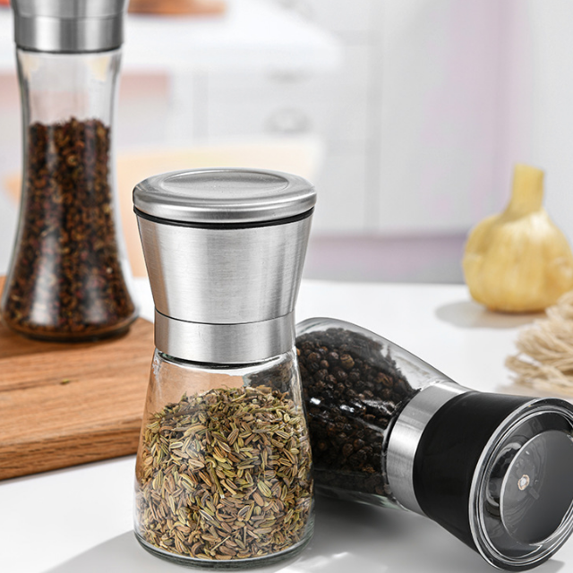 Salt and Pepper Mills Grinders with Adjustable Coarseness adjustable stainless steel salt and pepper mill