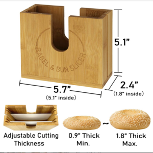 Adjustable Bagel Cutter Slicer for Small and Large Bagels Bagel Cutter Bread Slicer holder for Buns Muffins and Rolls