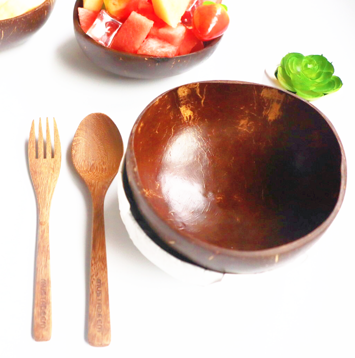 Natural coconut Shell bowl Decoration  Ice Cream Fruit Salad bowl