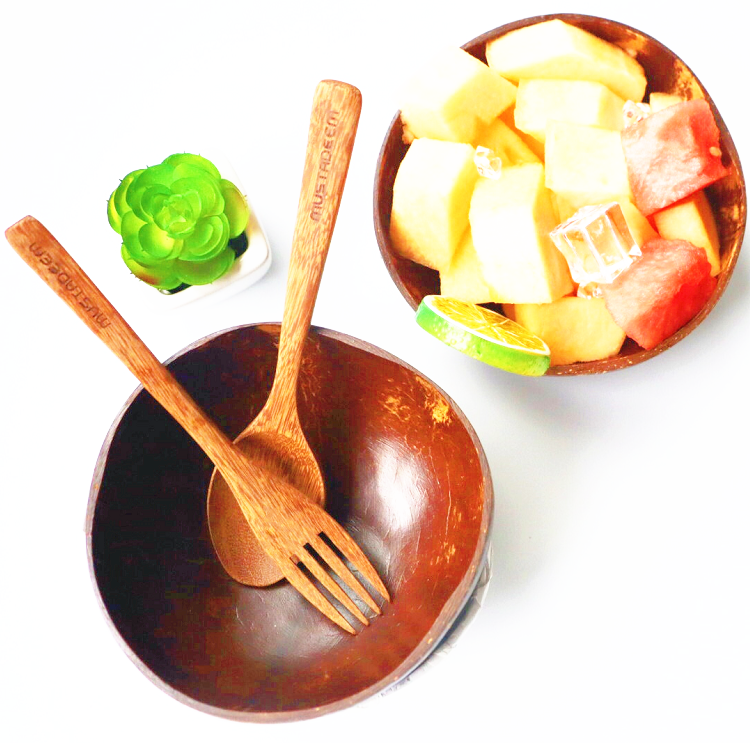 Natural coconut Shell bowl Decoration  Ice Cream Fruit Salad bowl