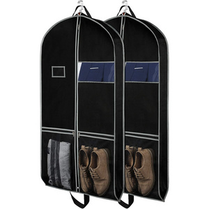 Durable reusable custom garment bags wholesale bag with zipper Suit Bags for Travel and Storage  Suit Cover