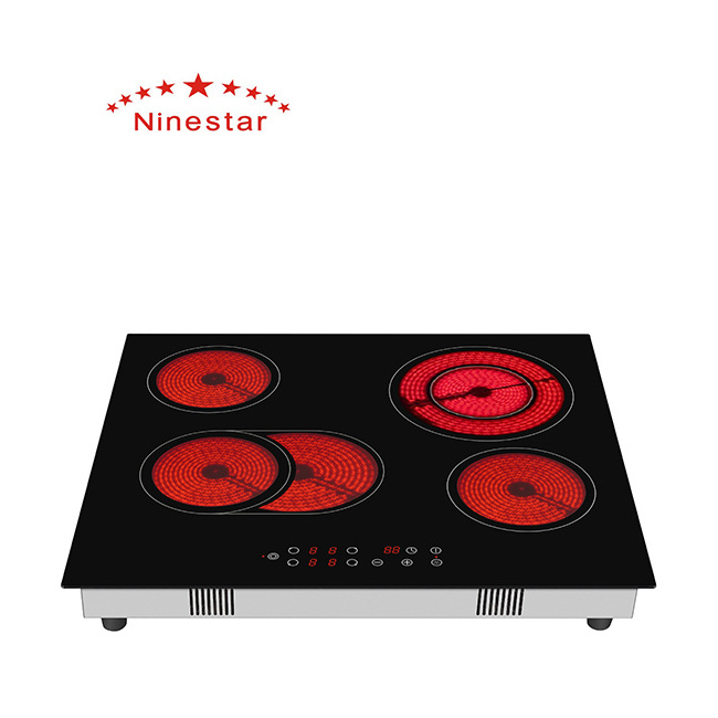 NS.D887   New Design Factory Supplier 4 burners ceramic hob Infrared Cooker Electric Infrared Stove