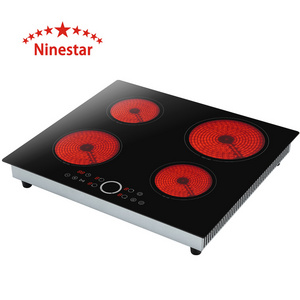 NS.D887   New Design Factory Supplier 4 burners ceramic hob Infrared Cooker Electric Infrared Stove