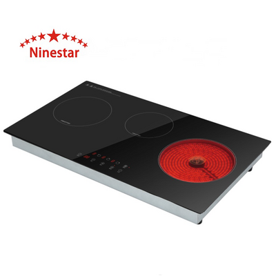 Combination Induction Cooker & Infrared Stove 2000W Electric Ceramic Hob