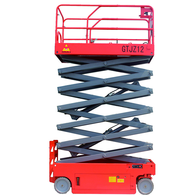 NIULI Battery powered 220V mobile electric self-propelled hydraulic scissor lift platform table