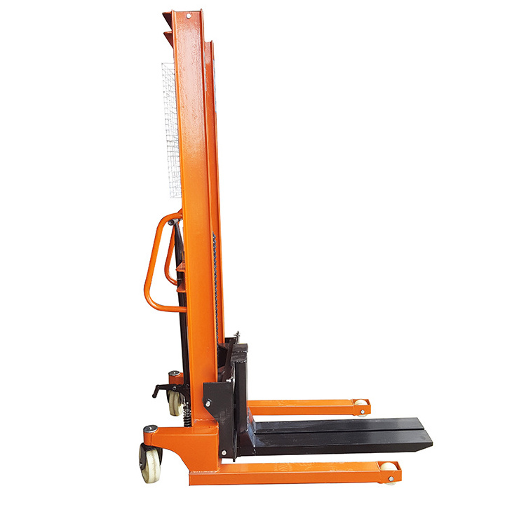 NIULI Material Handling Tools Pallet Forklift 2000KG Manual Fork Lift Stacker 1.6m Lift Height Hydraulic Manual Hand Stacker