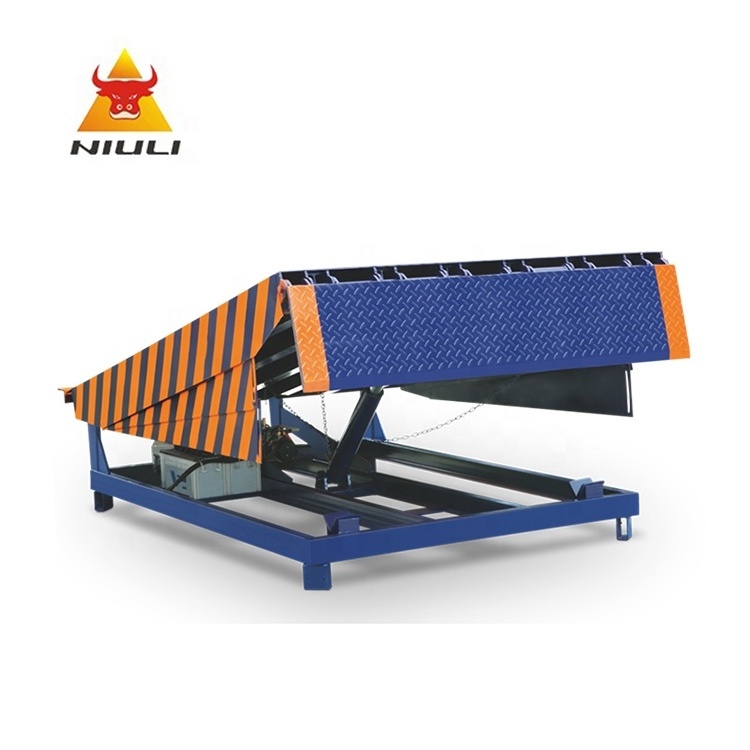 NIULI  Ajustable Lifting Platform 10000KG 10Ton capacity Warehouse Fixed hydraulic dock leveler Truck