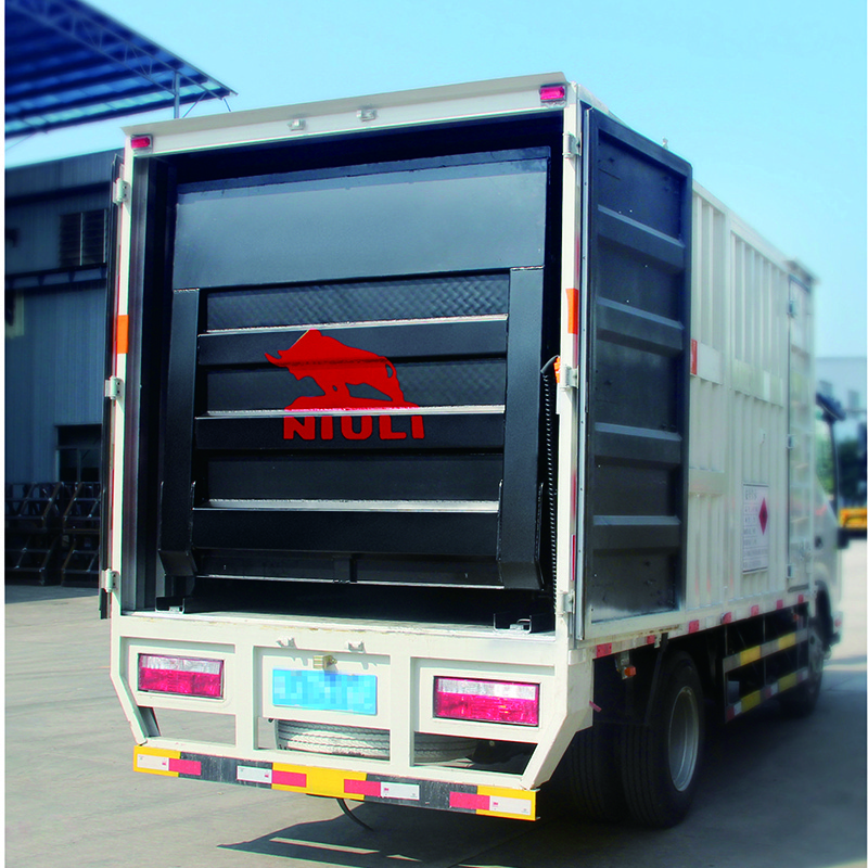 NIULI Easy installation hydraulic aluminium vehicle tail lift van remote control  tail lift for ruck