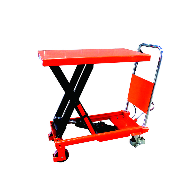 NIULI Portable Small Lifting Machine Platform Transpallet Manual Hydraulic Double Scissors Lift Table