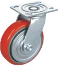 Industrial Truck Hand Cart Trolley Wheels Swivel Plate Heavy Duty PU Caster