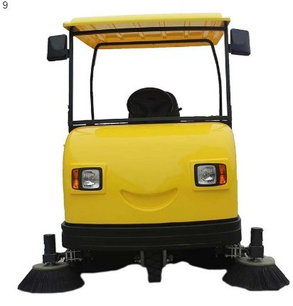 Easy Operation Vacuum Parking Lot Street Electric Road Sweeper Car mounted cleaning vehicle