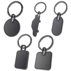 Metal Keychains Accessories Wholesale Blank Stainless Steel Stamping Personalized Keyring Metal Keychain For Souvenir