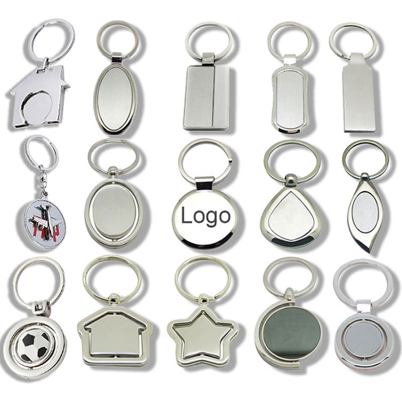 Metal Keychains Accessories Wholesale Blank Stainless Steel Stamping Personalized Keyring Metal Keychain For Souvenir