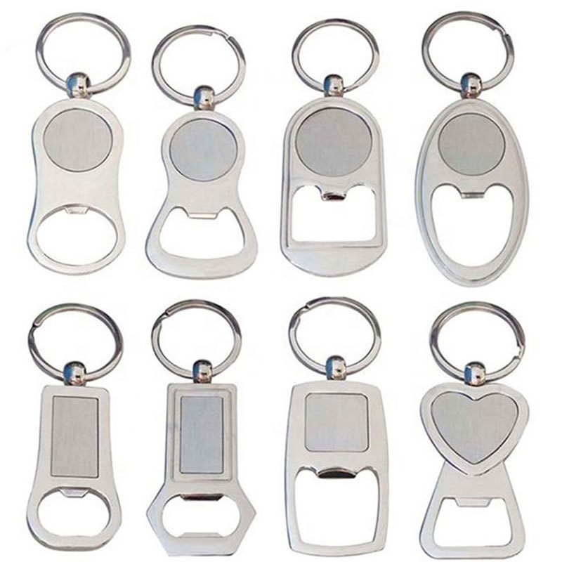 Metal Keychains Accessories Wholesale Blank Stainless Steel Stamping Personalized Keyring Metal Keychain For Souvenir