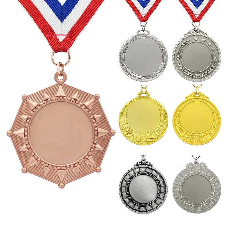 Custom Medals Design 3D Car Make Colour Mountain Insert Award Sport Snowflake Cheerleading Golden