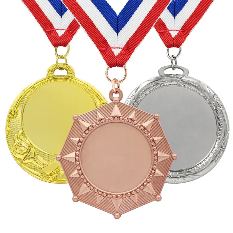 Custom Medals Design 3D Car Make Colour Mountain Insert Award Sport Snowflake Cheerleading Golden