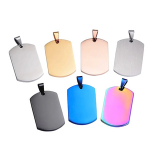 Niya Pendant Metal Blank Sublimation Professional Custom Dog Tags For Engraving Stainless Steel Dog Tag