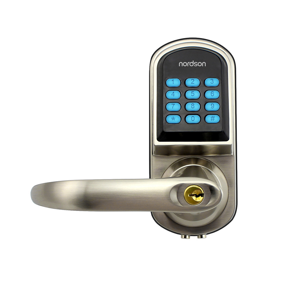 hotel cylinder door handle electronic digital Keyless smart lock intelligent smart door locker locks for home office apartment