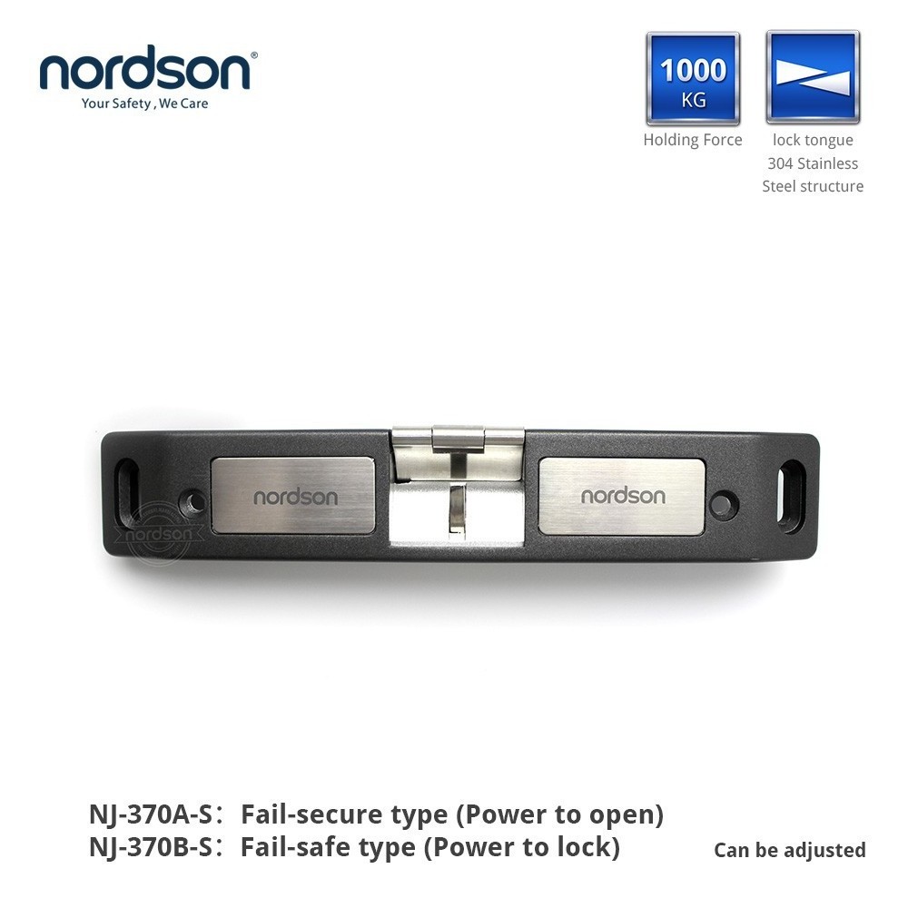 Nordson security electronic door lock waterproof electric strike Push Bar lock