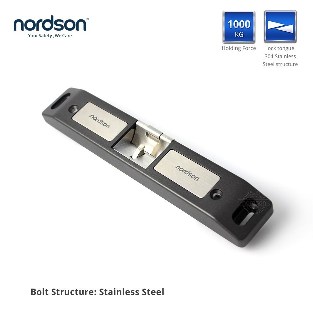 Nordson security electronic door lock waterproof electric strike Push Bar lock