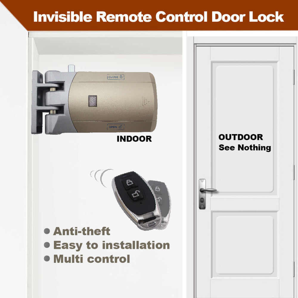 Nordson Security Safety Invisible remote control anti-theft Rim Door Lock