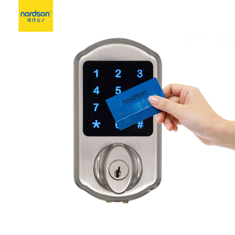 Password lock office door rifd card cylinder smart door lock