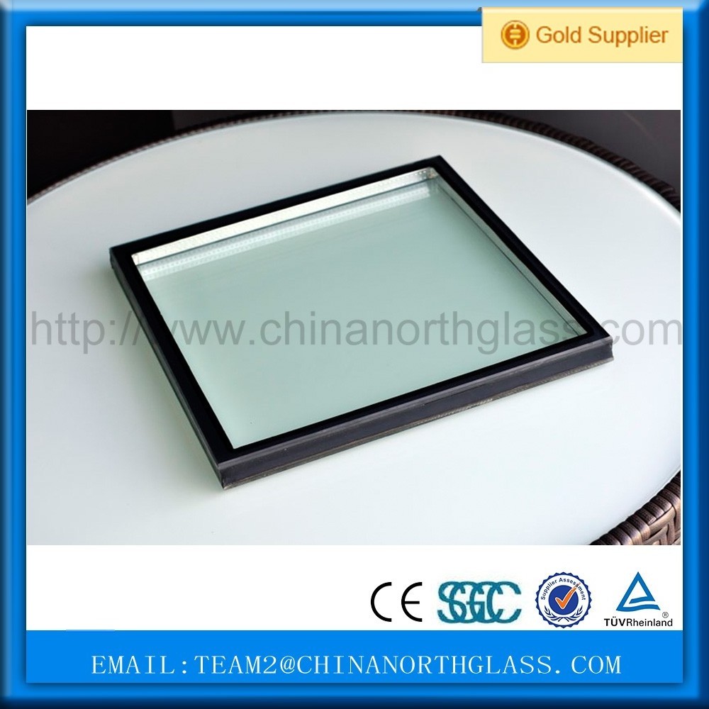 Low-e clear building glass tempered insulated facade glass partition wall solar price panels