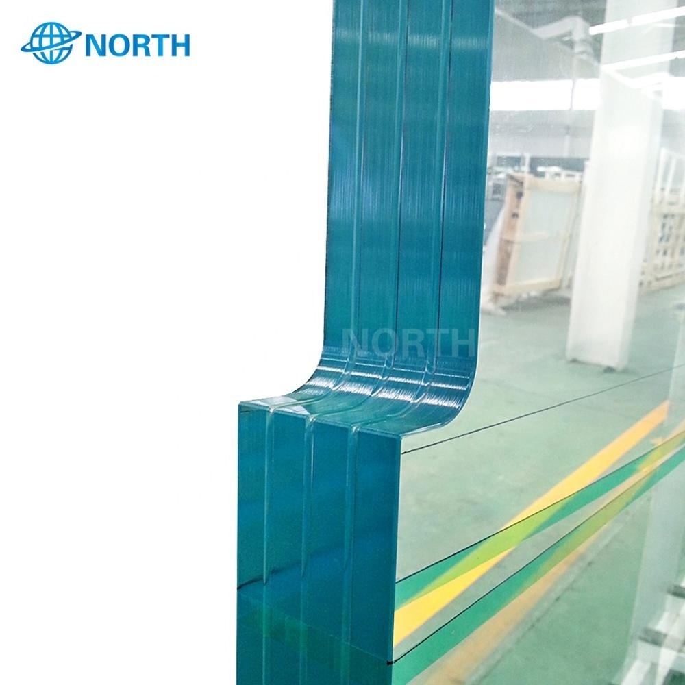 China supplier color tinted PVB double glass laminated glazing