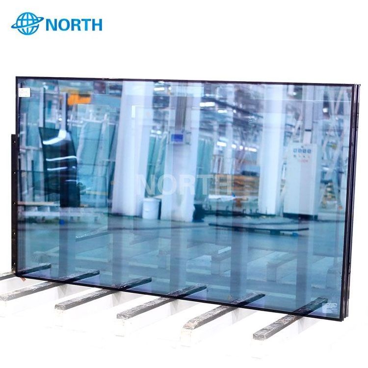 house used outdoor windows double glass insulated solar reflective glass panel