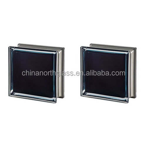 black color glass brick