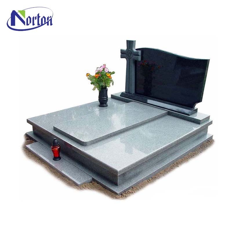 Tombstone Cross Gravestone for Sale Design Factory Polished Granite Monument Marble Custom Simple Chinese Outdoor European