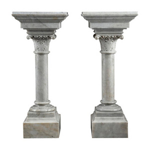 Decorative Antique Stone pedestal Roman Column Marble Garden Gate wedding pillars Prices For Sale wedding dome roman pillar