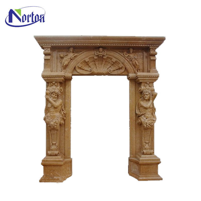 Decorative natural white marble granite door frame window frame design for sale