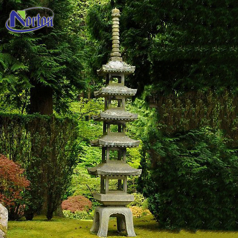 China supplier stone carving new product marble stone Japanese pagoda lantern for outdoor garden