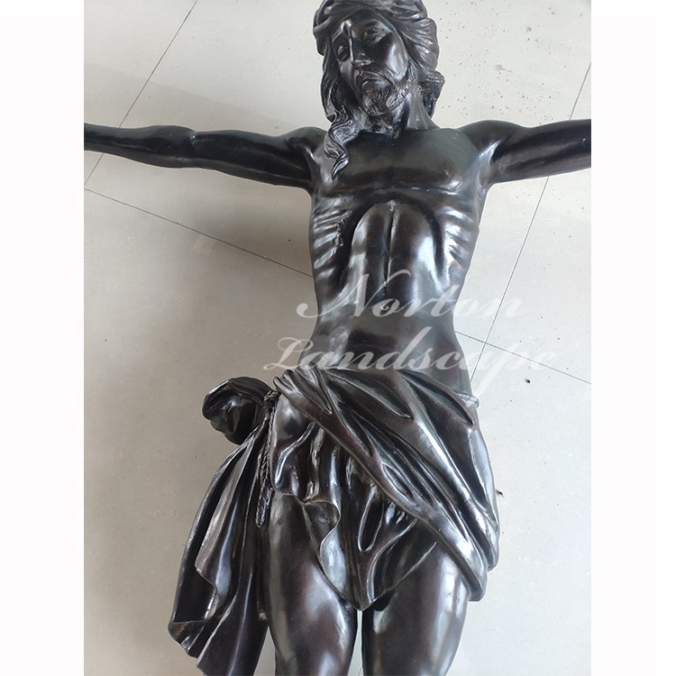 Modern church decoration life size natural stone black marble religious statue of jesus christ sculpture for sale