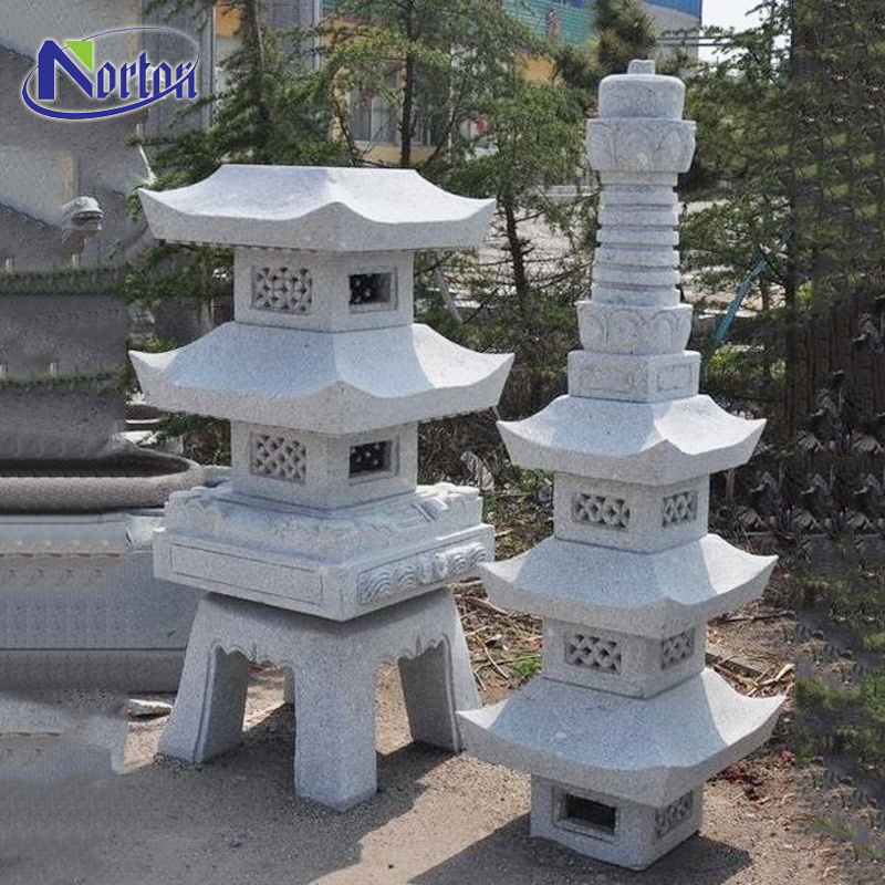 China supplier stone carving new product marble stone Japanese pagoda lantern for outdoor garden