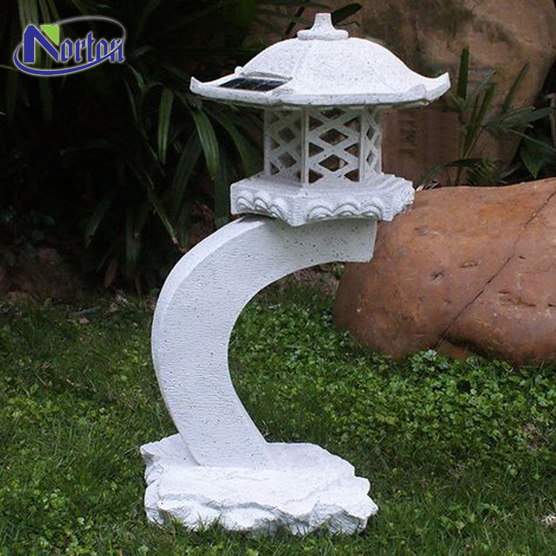 Factory custom garden outdoor Ornaments natural stone carved Japanese stone marble lantern