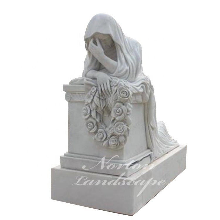 Custom Design White Stone Marble Angel Engraving Tombstone granite butterfly headstone children Headstone