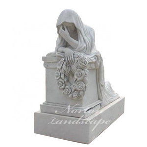 Custom Design White Stone Marble Angel Engraving Tombstone granite butterfly headstone children Headstone