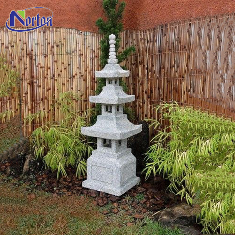 China supplier stone carving new product marble stone Japanese pagoda lantern for outdoor garden