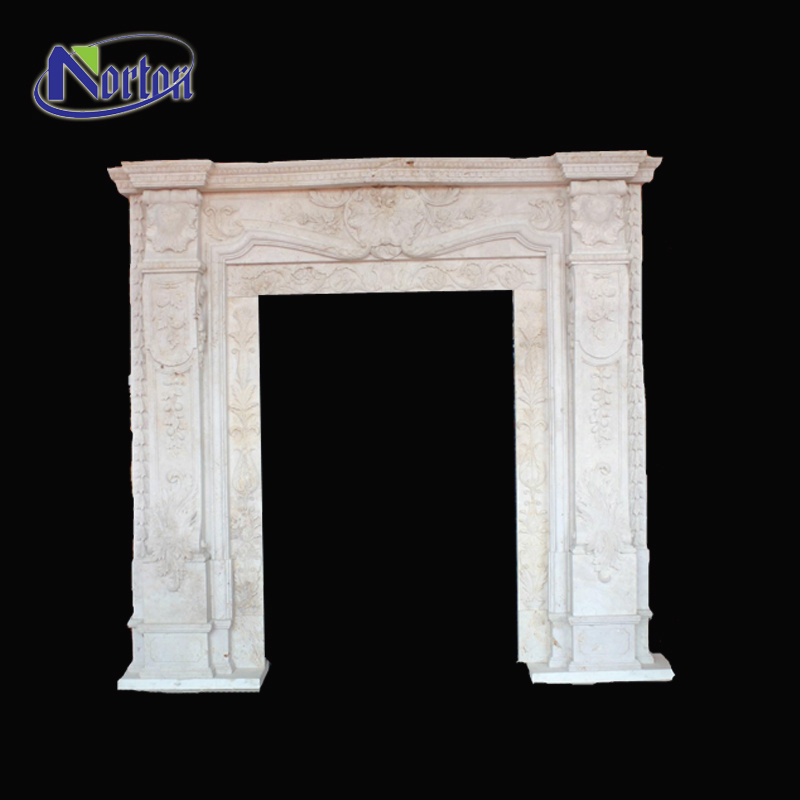 Decorative natural white marble granite door frame window frame design for sale