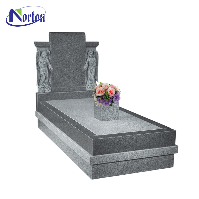 Tombstone Cross Gravestone for Sale Design Factory Polished Granite Monument Marble Custom Simple Chinese Outdoor European