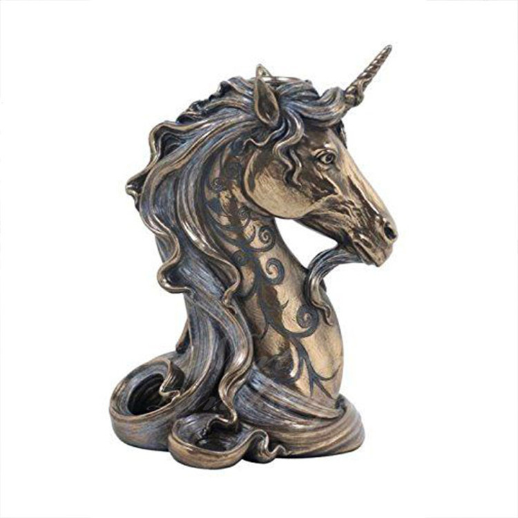 Modern Home Decor Metal Art Hand Crafts Brass Bronze Horse Head Display Sculpture Prices