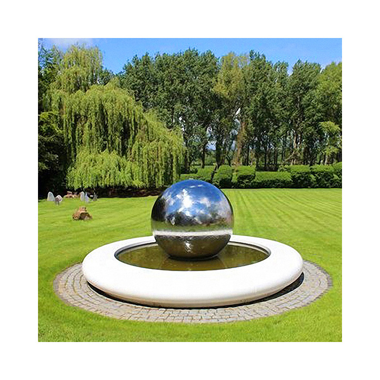 Garden decoration large abstract statue Mirror Polished Stainless Steel sculpture