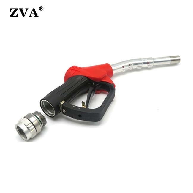 Gas station portable gasoline fuel dispenser ZVA DN16  fuel nozzle gun 1'' or 3/4'' for petrol station equipment