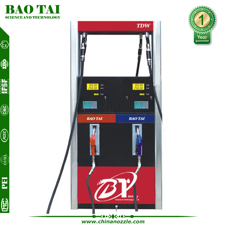 All in one  dispensing pump machine petrol fuel dispenser with pump flowmeter automatic nozzle gun for gas station