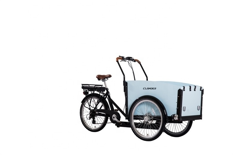 cheap 3 wheel tricycle cargo bike price/cargobike factory/kids cargo tricycle bicycle dutch family e delivery europe stock