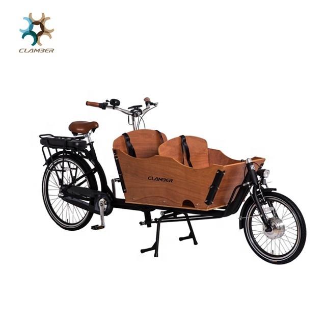 pets cargo bike 2 wheel electric bicycle family cycle for taking kids 3 seats