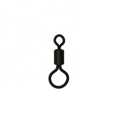 Carp fishing big eye rolling swivels matt black carp tackle accessories quick change swivels snap hooks link swivels